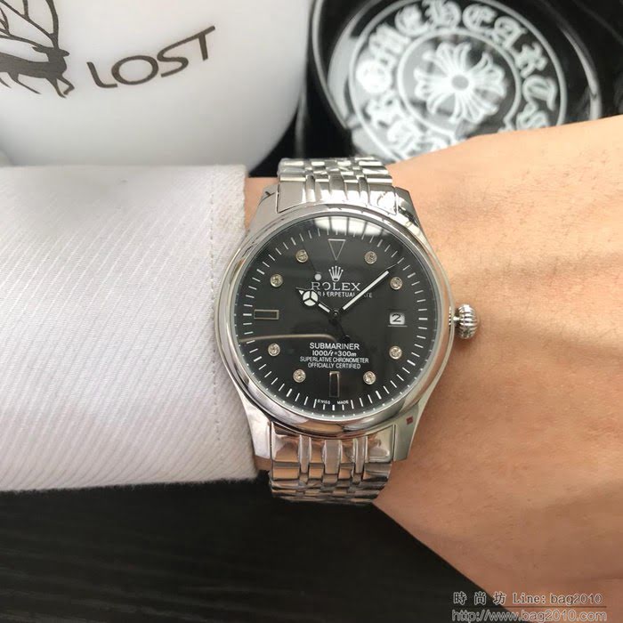 ROLEX勞力士 經典大三針 進口西鐵城 全自動機械 精品男士腕表   wssb3746